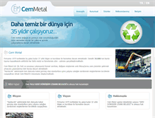 Tablet Screenshot of cemmetaldemir.com